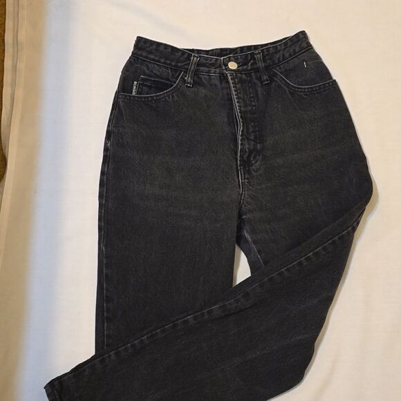 BONGO by Gene Montessano  Vintage 90's black  high waist jeans size 7 - Picture 4 of 6
